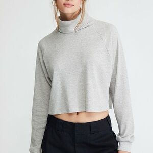 Pacsun PacCares Cozy Town Long Sleeve Top in Gray. EUC. Size XS